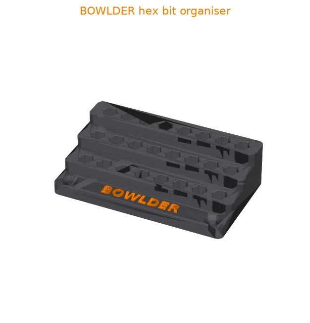 BOWLDER Bit Organiser holding 24 hex bits